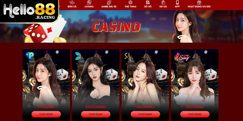 Kho game đa dạng có tại Casino Hello88